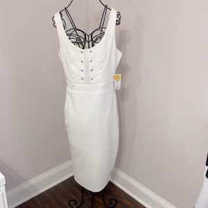 **NEW** White Midi Dress